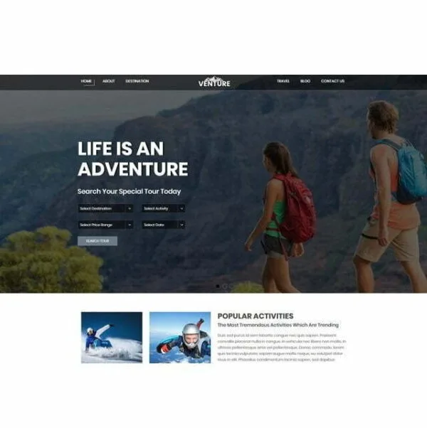 Adventure ? HTML Template